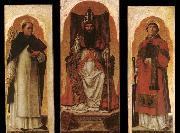 Bartolomeo Vivarini, Sts Dominic, Augustin, and Lawrence